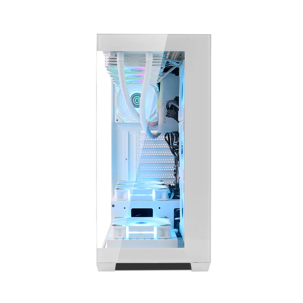 Circle Defender ZX1 White Mid-Tower Gaming Cabinet – High Airflow Front, Tempered Glass, USB 3.0, ATX Support - Image 3