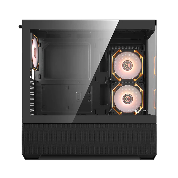 Circle Defender ZX3 Mid-Tower Gaming Cabinet – High Airflow Design, Tempered Glass, USB 3.0 – Black - Image 2
