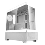 Circle Defender ZX3 White Mid-Tower Gaming Cabinet – High Airflow Front, Tempered Glass, USB 3.0
