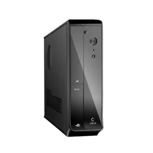 Circle LIL 3.0 Micro-ATX CPU Cabinet with 250W Power Supply – Compact Design, USB 3.0 – Black
