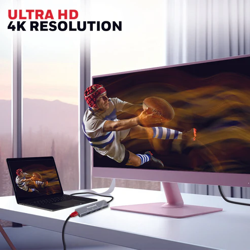 Honeywell Type C Docking Station 5 In 1 USB-C Hub with HDMI + USB 3.0 + 100W PD | 4K Output - Image 6