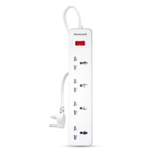 Honeywell 4 Socket Extension Board | Multi Plug Power Strip for Home & Office | Heavy Duty Extension Board