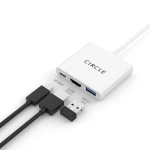 Circle ROOTZ Type-C 3-in-1 Adapter | 4K HDMI, 100W PD, USB 3.2 Gen 1