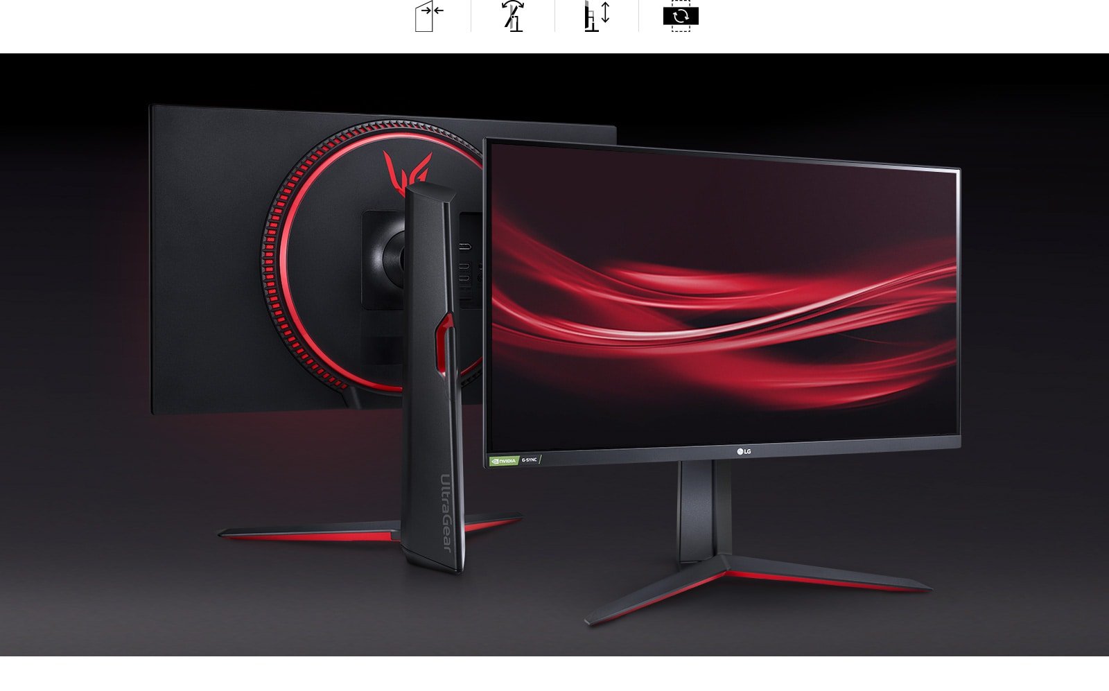 LG UltraGear 27GN650-B 27″ FHD IPS Gaming Monitor – 144Hz, 1ms (GtG), NVIDIA G-SYNC® Compatible & AMD FreeSync™ Premium, HDR10, sRGB 99% - Image 8