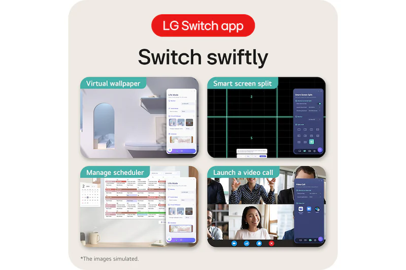 LG 24MS570B-B 23.8″ FHD IPS 100Hz Monitor with USB-C 65W Power Delivery - Image 2